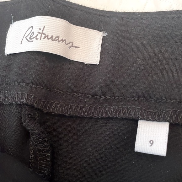 Reitman’s Black pull on Ankle length Dress pants.  Size 9 - Picture 2 of 8